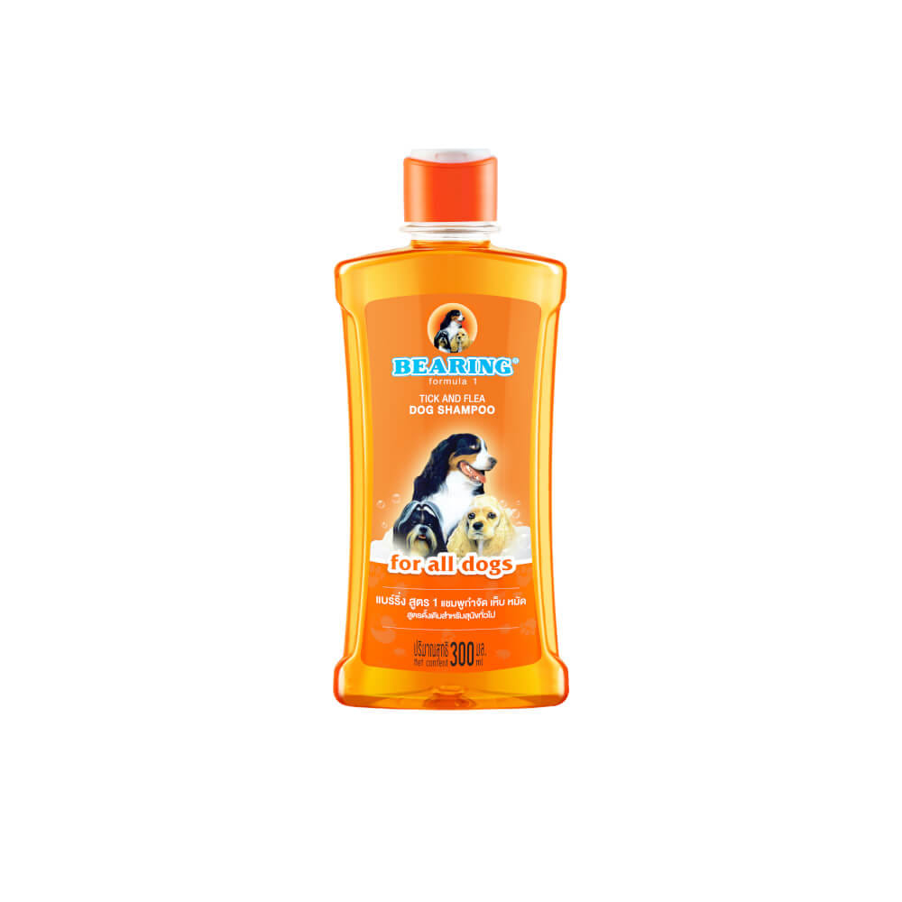 แชมพูกำจัดเห็บหมัดสำหรับสุนัข BEARING สูตร TICK & FLEA ขนาด 300ML สำหรับสุนัขทุกสายพันธ์ุ_1